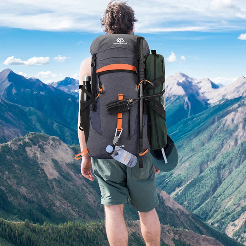50L Camping Hiking Backpack For Men Outdoor Sport Bag Trekking Backpacks Waterproof Mountaineering Bag Rucksack Water Bag
50L Camping Hiking Backpack For Men Outdoor Sport Bag Trekking Backpacks Waterproof Mountaineering Bag Rucksack Water Bag