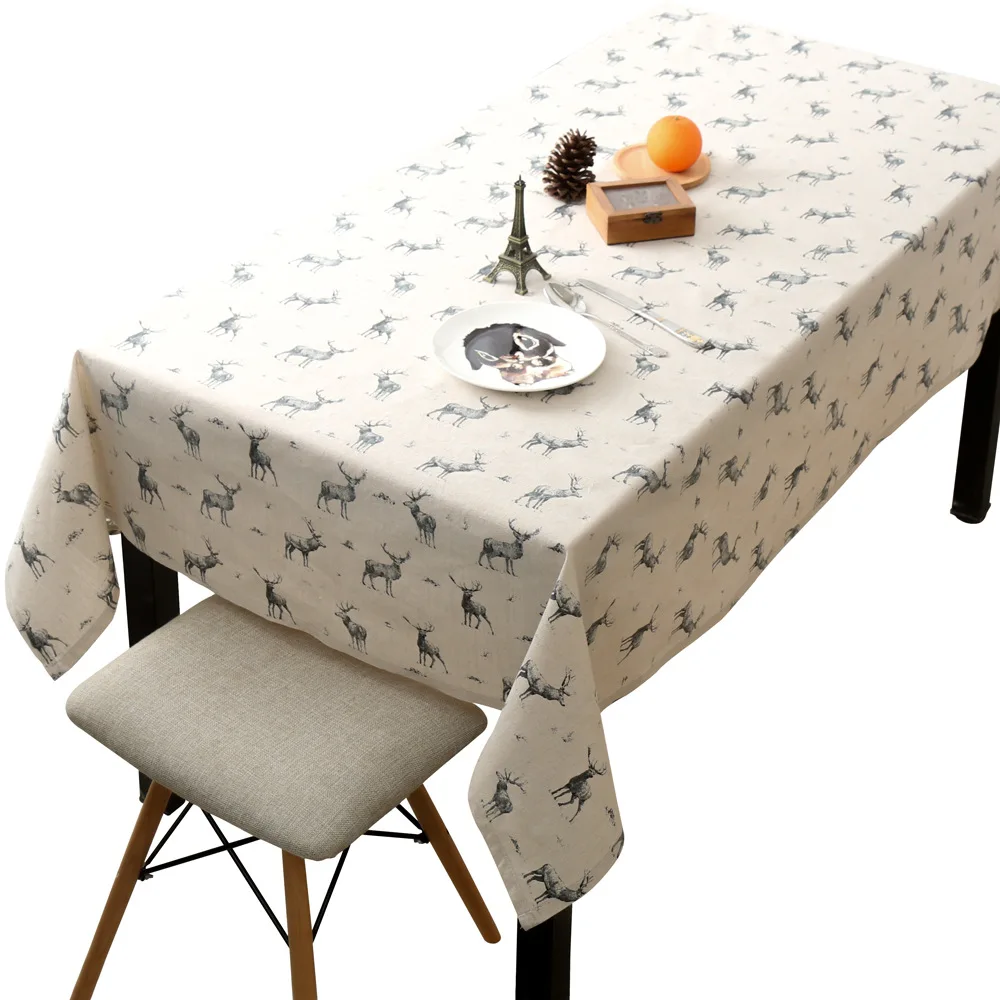 Elk Nordic Tablecloth Cloth Art Cotton and Linen Art Home Rectangular Table Cloth for Living Room Dinning Table Decoration
Elk Nordic Tablecloth Cloth Art Cotton and Linen Art Home Rectangular Table Cloth for Living Room Dinning Table Decoration