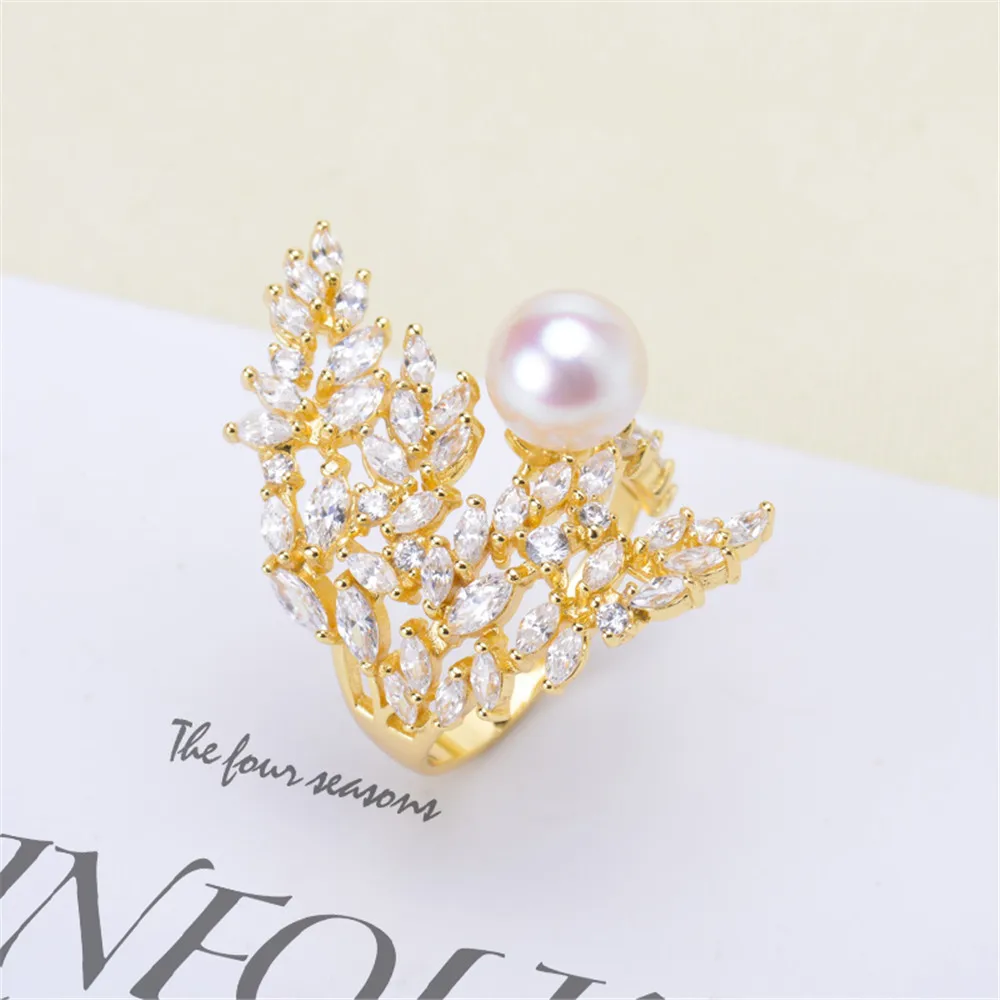 Pearl Ring Settings, Fashionable Ring Findings, Adjustable Size 925 Silver Ring Jewelry DIY Making No Pearl
Pearl Ring Settings, Fashionable Ring Findings, Adjustable Size 925 Silver Ring Jewelry DIY Making No Pearl
