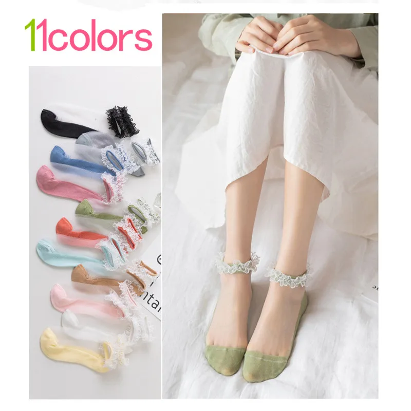 1Pair Women Translucent Lace Short Socks Lady Girl Princess Sox Summer Thin Retro Comfortable Fashion Soft Cotton Meias
1Pair Women Translucent Lace Short Socks Lady Girl Princess Sox Summer Thin Retro Comfortable Fashion Soft Cotton Meias
