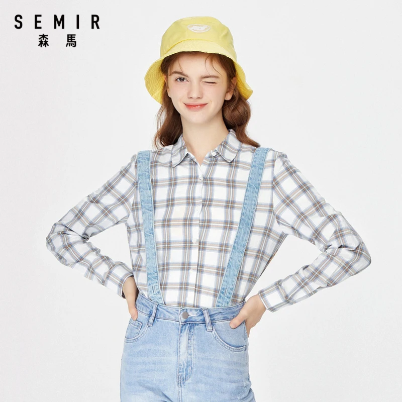 Semir Women Tops Blouses 2020 Spring Long Sleeve Blouse Shirt Turn Down Collar Chiffon Blouse Shirts Blusas Camisa
Semir Women Tops Blouses 2020 Spring Long Sleeve Blouse Shirt Turn Down Collar Chiffon Blouse Shirts Blusas Camisa