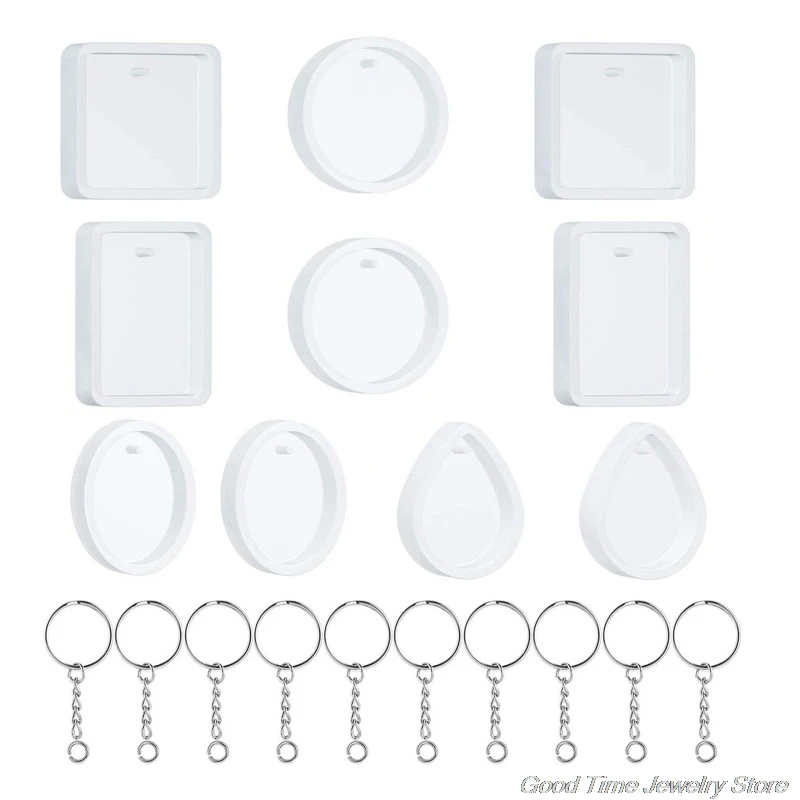20Pcs/Set DIY Keychain Pendant Casting Silicone Mould Kit with Keyrings Art Crafts Making Tools Crystal Epoxy Resin Mold F05 21
20Pcs/Set DIY Keychain Pendant Casting Silicone Mould Kit with Keyrings Art Crafts Making Tools Crystal Epoxy Resin Mold F05 21