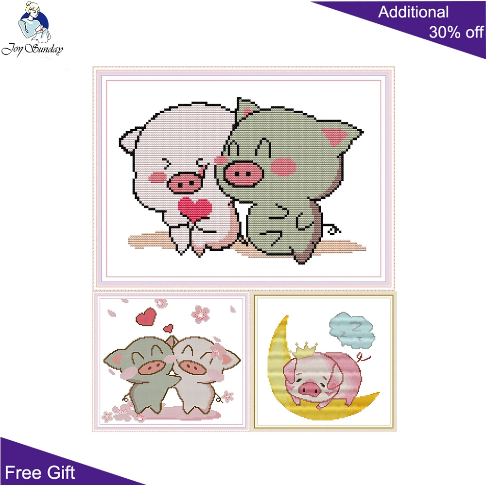Joy Sunday Couple Pig Sleeping Pig Cross Stitch KB061 KB062 KB063 14CT 11CT Counted and Stamped Home Decor Pig Cross Stitch kits
Joy Sunday Couple Pig Sleeping Pig Cross Stitch KB061 KB062 KB063 14CT 11CT Counted and Stamped Home Decor Pig Cross Stitch kits