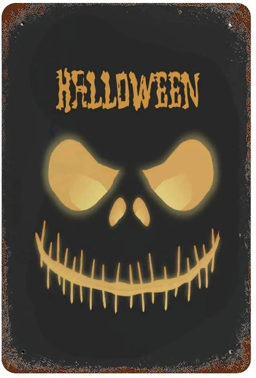 Metal Wall Sign Halloween Home Bedroom Indoor Outdoor Art Wall Decoration Old-fashioned Retro Square Metal Sign 8X12 Inches
Metal Wall Sign Halloween Home Bedroom Indoor Outdoor Art Wall Decoration Old-fashioned Retro Square Metal Sign 8X12 Inches