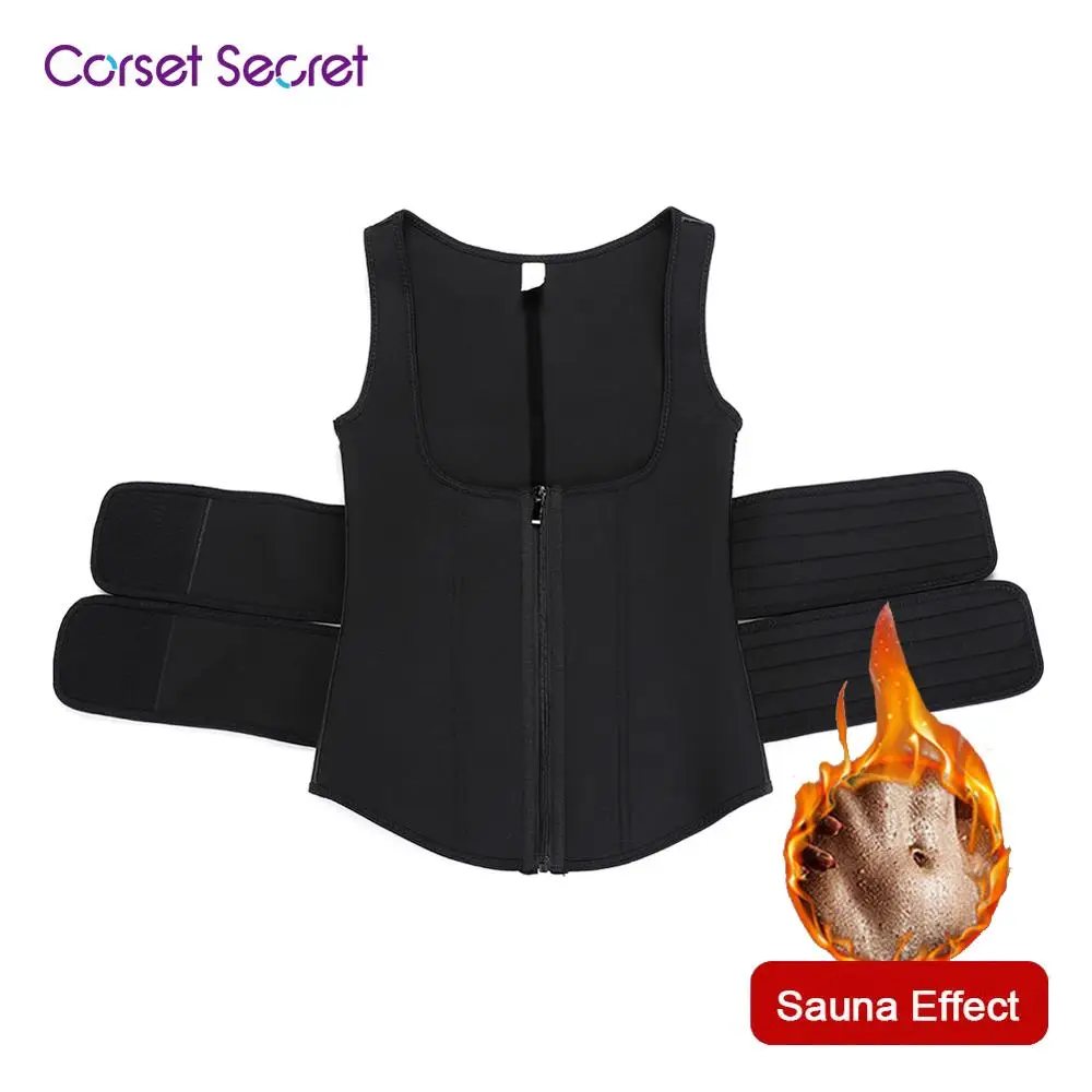 Corset Secret Women Waist Trainer Vest Neoprene Shapewear Tummy Control Women Underwear 9 Steel Bones Sauna Effect Shaper Vest
Corset Secret Women Waist Trainer Vest Neoprene Shapewear Tummy Control Women Underwear 9 Steel Bones Sauna Effect Shaper Vest
