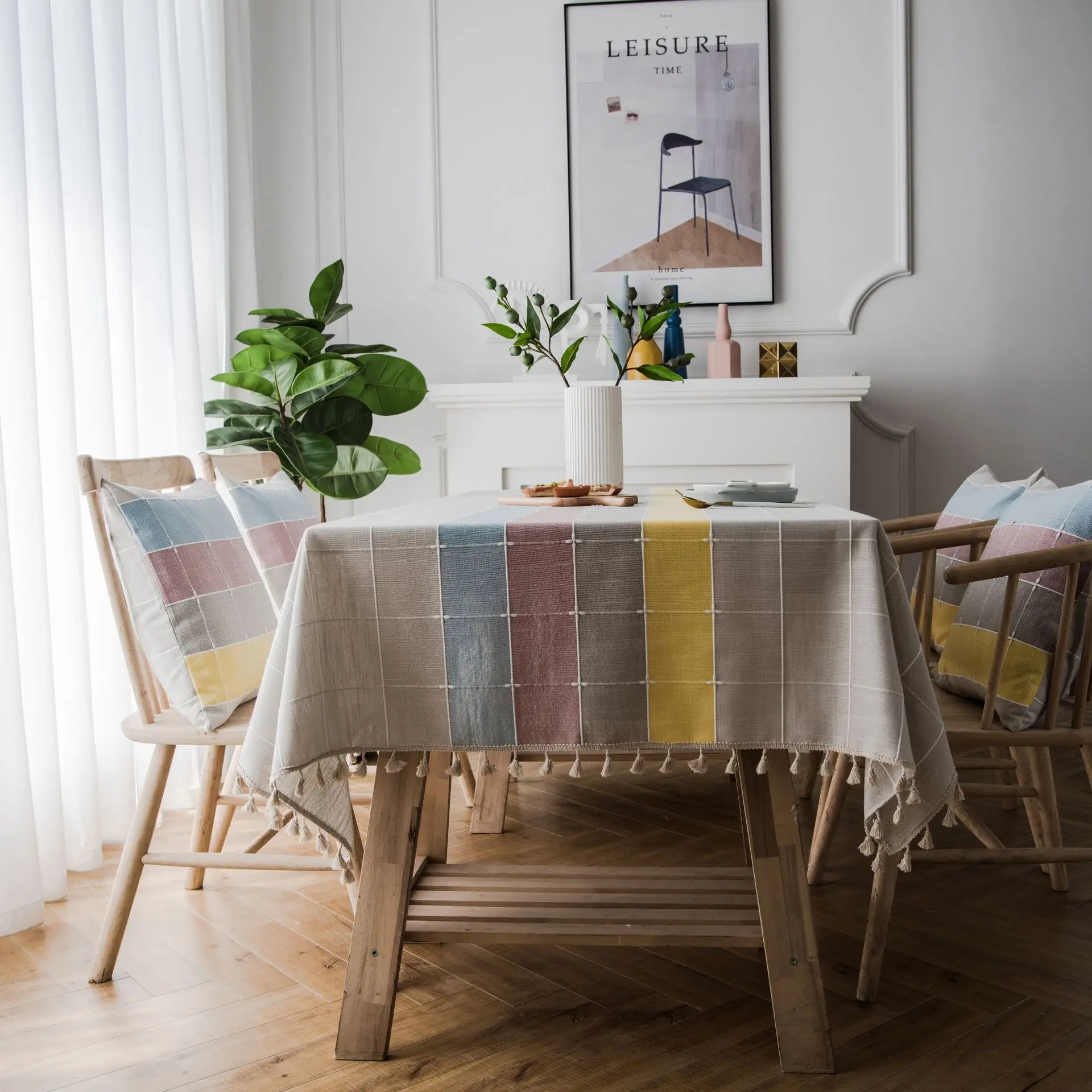 Plaid Tablecloth With Tassel Thicken Rectangular Imitation Linen Cotton Nordic Anti-scalding Dining Table Cover Tea Table Cloth
Plaid Tablecloth With Tassel Thicken Rectangular Imitation Linen Cotton Nordic Anti-scalding Dining Table Cover Tea Table Cloth