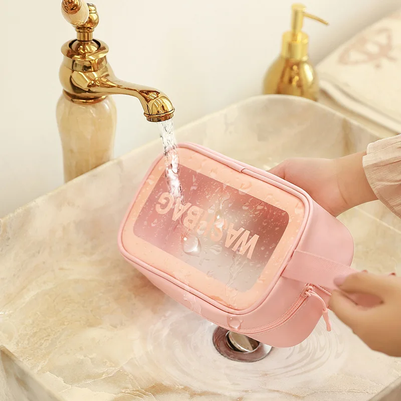 Wash Bag Matte Translucent PVC Portable High Capacity Fashion Simple Cosmetic Bag Women's Bags Tote Bag Travel Bag Handbags
Wash Bag Matte Translucent PVC Portable High Capacity Fashion Simple Cosmetic Bag Women's Bags Tote Bag Travel Bag Handbags