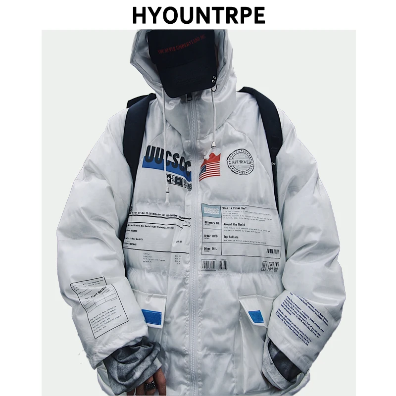 Hollow Out Warm Winter Jacket Mens Fashion Printed Hooded Bomber Cotton Parka Outerwear New Streetwear Loose Zipper Jackets Coat
Hollow Out Warm Winter Jacket Mens Fashion Printed Hooded Bomber Cotton Parka Outerwear New Streetwear Loose Zipper Jackets Coat