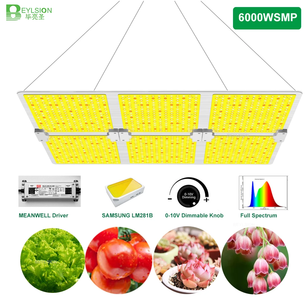 BEYLSION Full Spectrum IR 6000WSMP LED Plant Lamp Quantum Board Phytolamp Light Grow Plant Panel Light Waterproof LED For Plant 
BEYLSION Full Spectrum IR 6000WSMP LED Plant Lamp Quantum Board Phytolamp Light Grow Plant Panel Light Waterproof LED For Plant