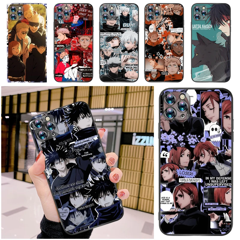 Jujutsu Kaisen Satoru Gojo Fushiguro Megumi Sukuna Yuji Itadori Phone Case For iPhone 12 Pro MAX Mini SE 2020 Carcasa Soft TPU
Jujutsu Kaisen Satoru Gojo Fushiguro Megumi Sukuna Yuji Itadori Phone Case For iPhone 12 Pro MAX Mini SE 2020 Carcasa Soft TPU