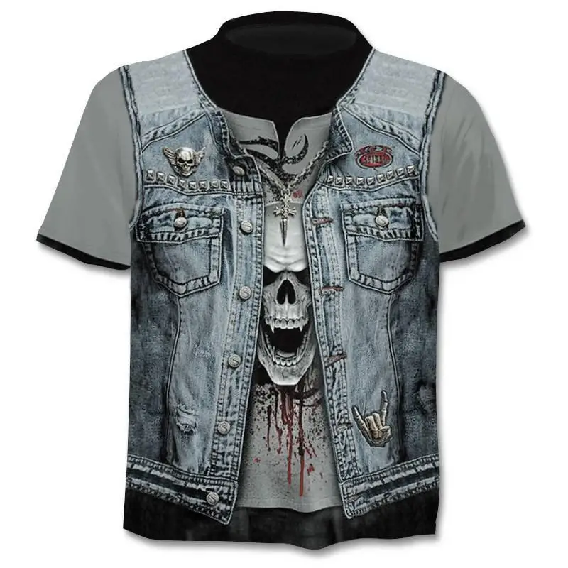 2021 Summer New Men's T-shirt 3D Skull & Poker Fashion Short-sleeved Tops Street Round Neck T-shirt Unisex Casual T-shirt 
2021 Summer New Men's T-shirt 3D Skull & Poker Fashion Short-sleeved Tops Street Round Neck T-shirt Unisex Casual T-shirt