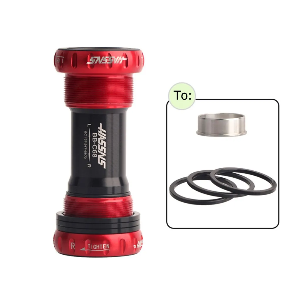MTB Road Mountain Bike Aluminum BB Thread Bottom Brackets For 68-73mm Bearing Crankset Parts Outdoor Cycling Bicycle Accessories
MTB Road Mountain Bike Aluminum BB Thread Bottom Brackets For 68-73mm Bearing Crankset Parts Outdoor Cycling Bicycle Accessories