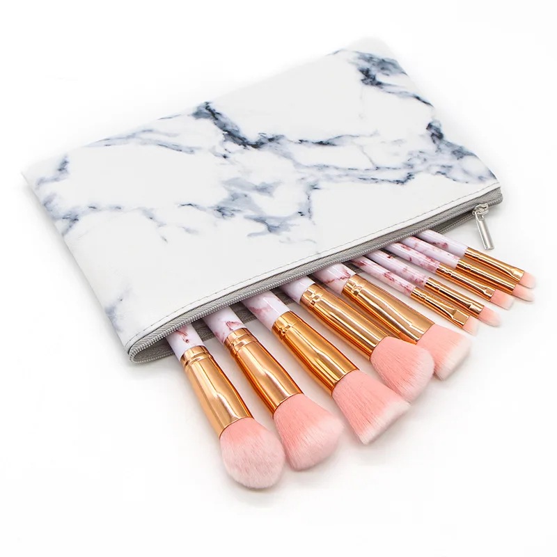 10 Pcs Marble Makeup Brushes Set Eye Shadow Foundation Powder Edge Control Brush Make Up Brush
10 Pcs Marble Makeup Brushes Set Eye Shadow Foundation Powder Edge Control Brush Make Up Brush