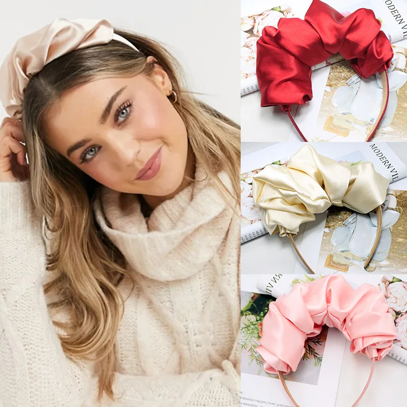 Korean Style Satin Fashion Folds Large Intestine Headband Ladies Sweet and Shiny Candy Color Net Red Headband Hair Accessories
Korean Style Satin Fashion Folds Large Intestine Headband Ladies Sweet and Shiny Candy Color Net Red Headband Hair Accessories