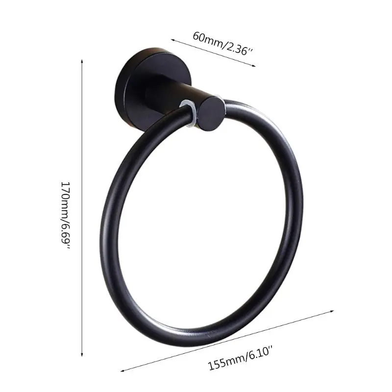 Wall-mounted towel ring Towel rack Stainless Steel Round Towel Holder Shelf Towel hanger Hanging towel bathroom
Wall-mounted towel ring Towel rack Stainless Steel Round Towel Holder Shelf Towel hanger Hanging towel bathroom