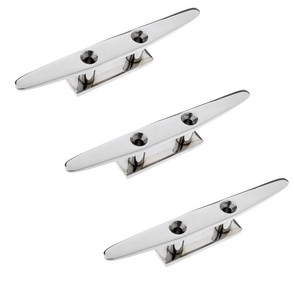 3pcs Boat Cleat 8inch - Mooring Dock Deck Rope Cleat, Stainless Steel for Dock Lines
3pcs Boat Cleat 8inch - Mooring Dock Deck Rope Cleat, Stainless Steel for Dock Lines