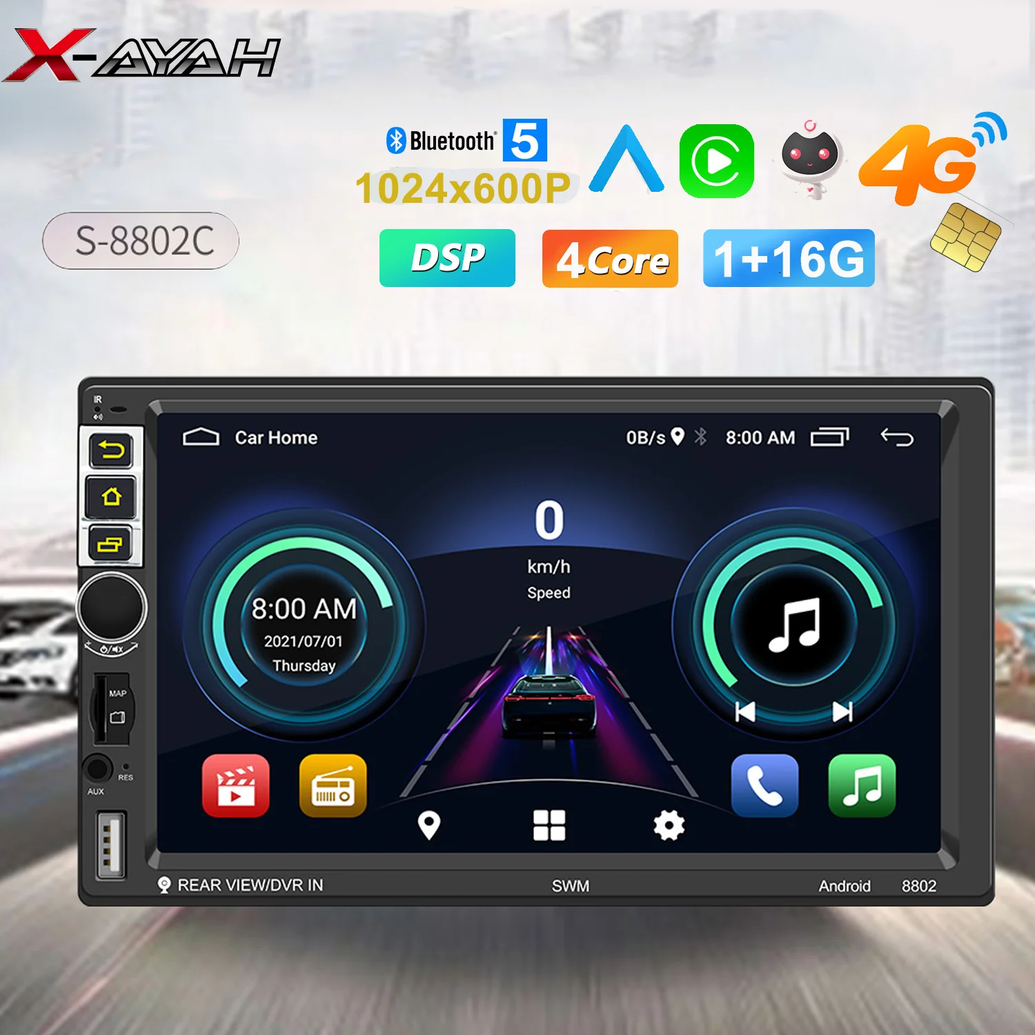 Универсальный автомобильный GPS-навигатор на Android, 7-дюймовый HD ЖК-монитор, автомобильный мультимедийный плеер с камерой, автомобильное радио...
Универсальный автомобильный GPS-навигатор на Android, 7-дюймовый HD ЖК-монитор, автомобильный мультимедийный плеер с камерой, автомобильное радио...