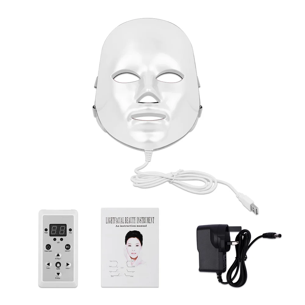 LED Face Mask 7 Colors Photon Light Therapy Skin Rejuvenation Facial PDT Skin Care Beauty Anti Wrinkle LED Mask Skin Care
LED Face Mask 7 Colors Photon Light Therapy Skin Rejuvenation Facial PDT Skin Care Beauty Anti Wrinkle LED Mask Skin Care