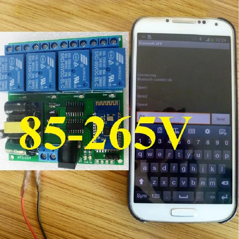 Bluetooth реле BT21C04 85 265 В переменного тока 220 4 канала|control generator|control amplifiercontrol infrared |