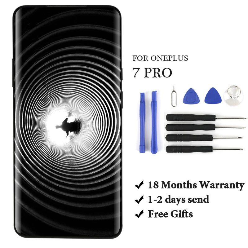 OEM LCD для OnePlus 7 Pro дисплей кодирующий преобразователь сенсорного экрана в сборе