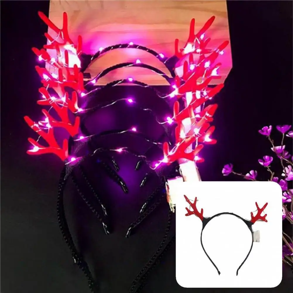 Long Battery Life Accessories Anti-crack Animal Antler Flash Hair Band Light Up Reindeer Headband for Girl
Long Battery Life Accessories Anti-crack Animal Antler Flash Hair Band Light Up Reindeer Headband for Girl