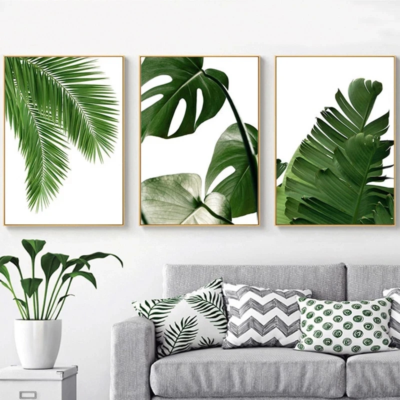 Scandinavian Style Green Tropical Leaves Wall Art Canvas Painting Nordic Plants Posters and Prints Wall Pictures for Living Room
Scandinavian Style Green Tropical Leaves Wall Art Canvas Painting Nordic Plants Posters and Prints Wall Pictures for Living Room
