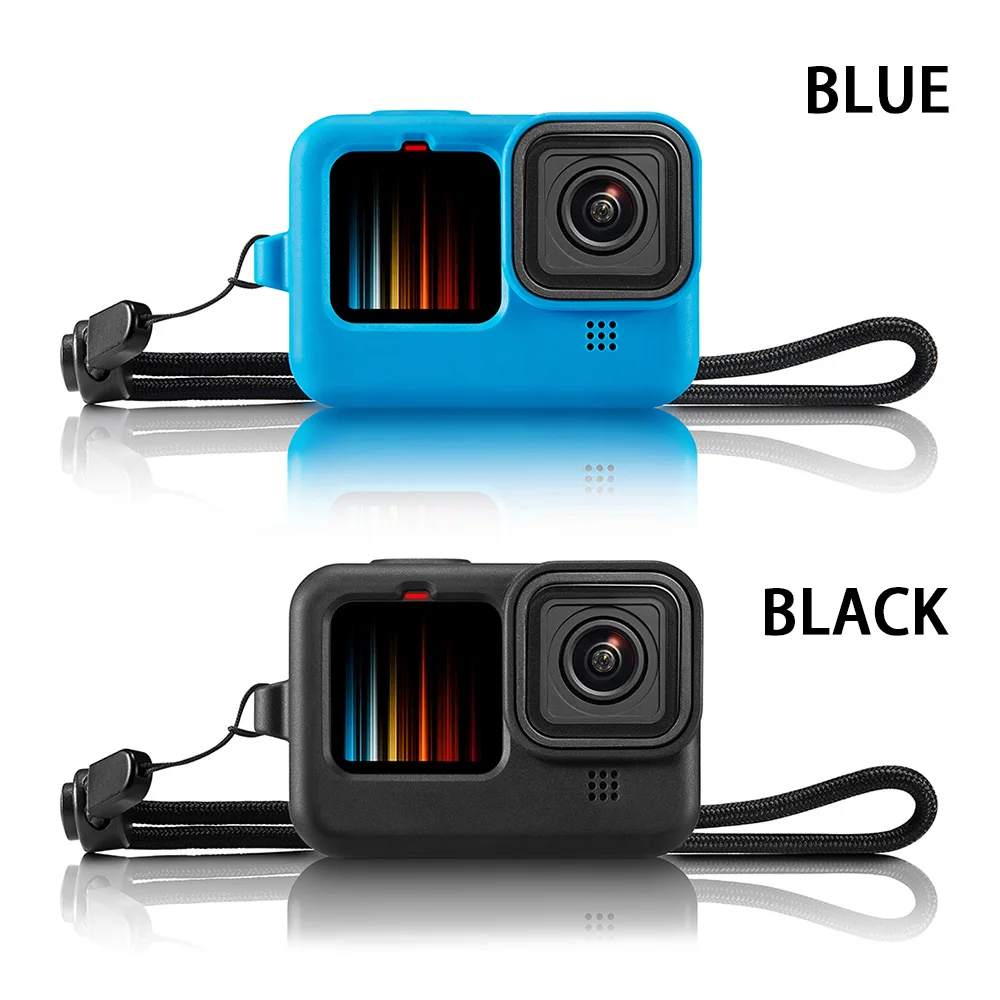 Silicone Camera Sleeve + Lens Cap Cover For GoPro Hero 9 Protective Frame Case Shell Accessories For GoPro Hero 10 Action Camera 
Silicone Camera Sleeve + Lens Cap Cover For GoPro Hero 9 Protective Frame Case Shell Accessories For GoPro Hero 10 Action Camera