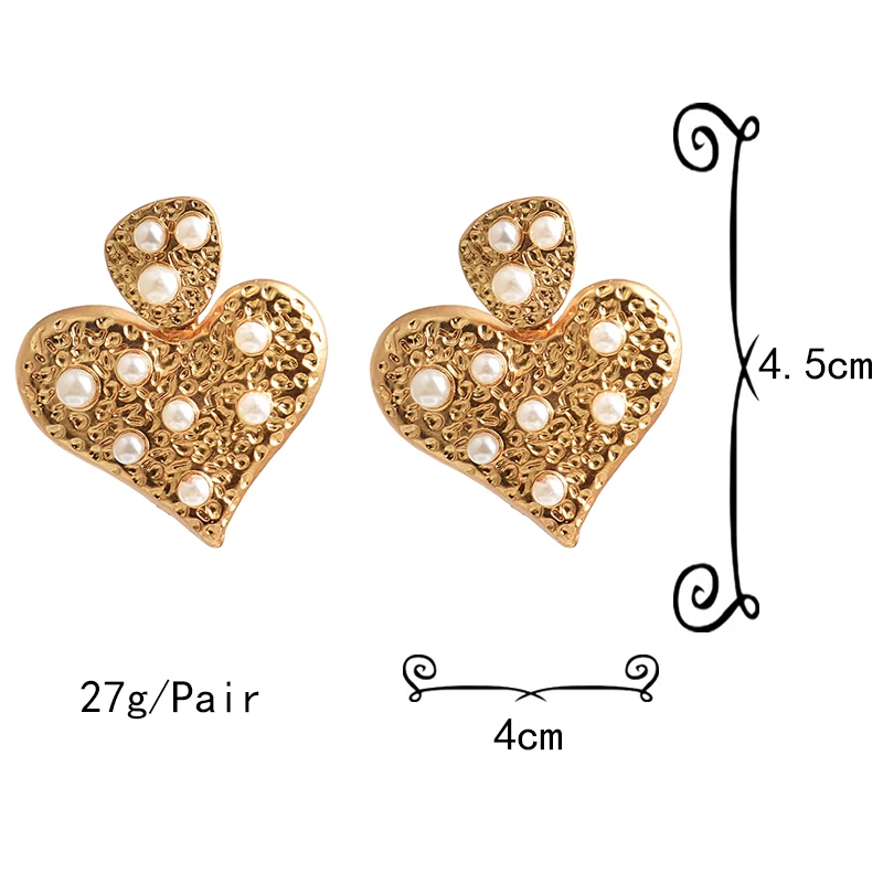 Wholesale Gold Heart-Shaped Pearls Dangling Drop Earrings Fine Jewelry Accessories For Women Fashion Gifts For Christmas
Wholesale Gold Heart-Shaped Pearls Dangling Drop Earrings Fine Jewelry Accessories For Women Fashion Gifts For Christmas