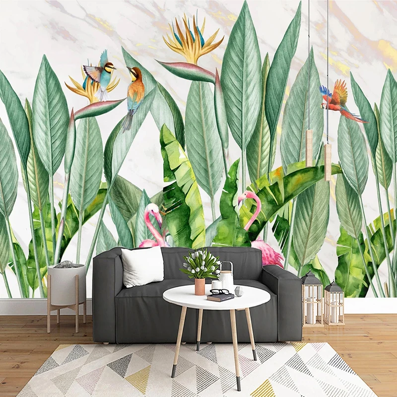 Custom 3D Wallpaper Modern Tropical Rain Forest Plants Flowers And Birds Photo Wall Mural Living Room TV Sofa Papel De Parede 3D
Custom 3D Wallpaper Modern Tropical Rain Forest Plants Flowers And Birds Photo Wall Mural Living Room TV Sofa Papel De Parede 3D