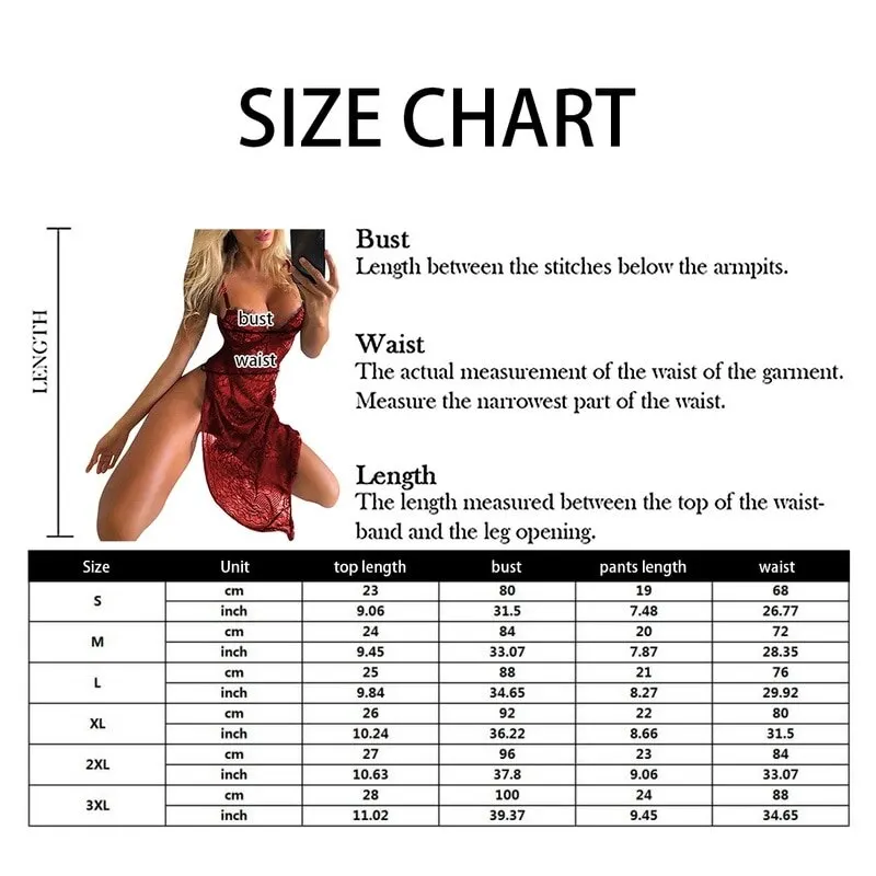 Sexy Sleepwear Plus Size Women Temptation Lingerie Babydoll Nightwear Deep V Sleeveless Lace Mini Night Dress Nightgown
Sexy Sleepwear Plus Size Women Temptation Lingerie Babydoll Nightwear Deep V Sleeveless Lace Mini Night Dress Nightgown