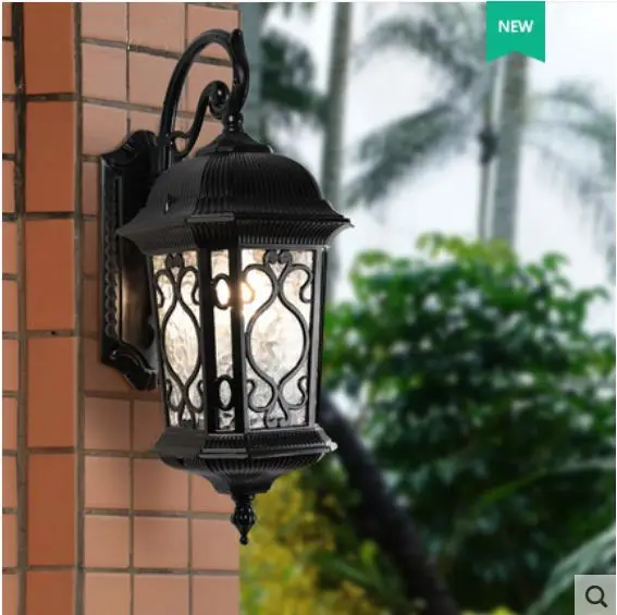 

Настенная уличная лампа, водонепроницаемый светильник для двора, ворот, сада, забора, европейская ретро вилла, террасы, балкона, настенный с...