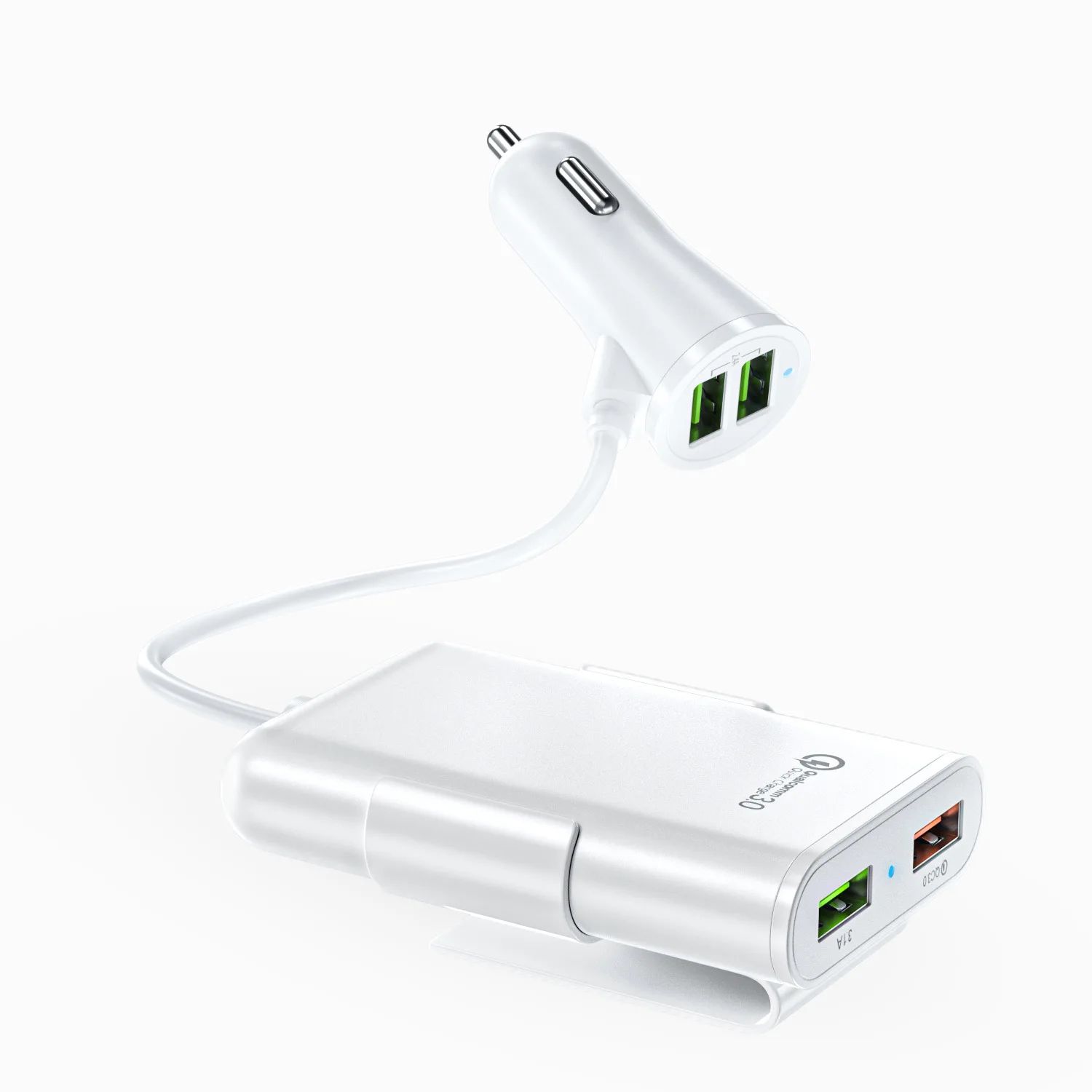 Автомобильный прикуриватель QC 3 0 USB разветвитель розетка зарядное устройство