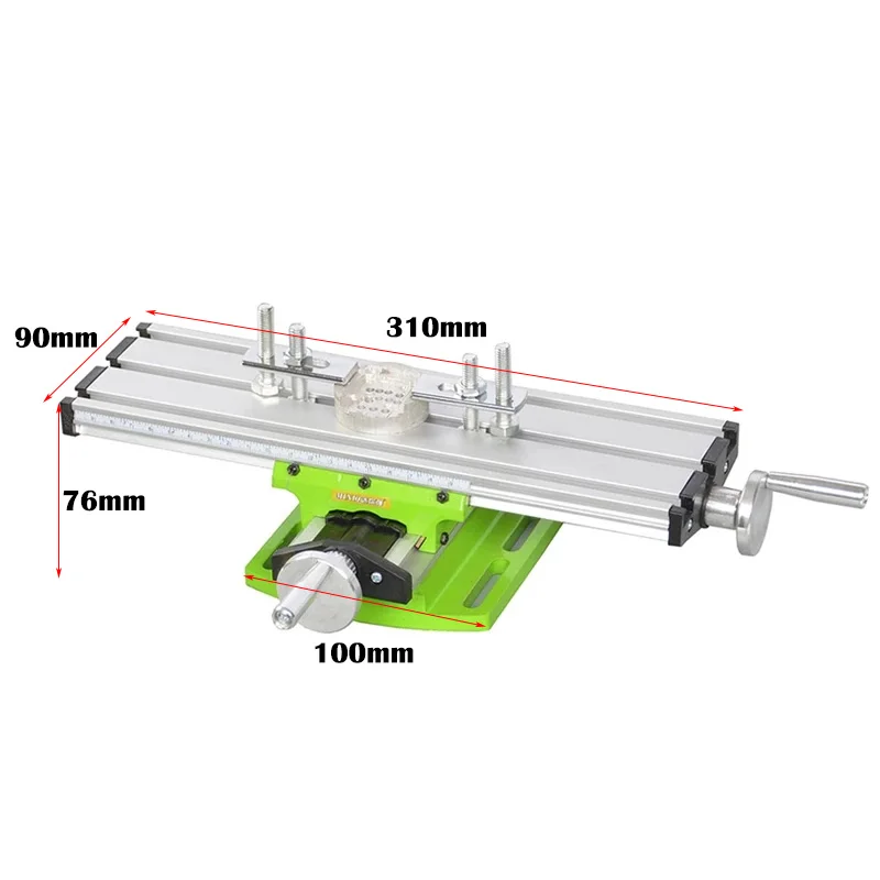 

Mini Precision Milling Machine Bench Drill Vise Fixture Worktable Adjust Coordinate Cross Workbench for Drill and Drill Stand