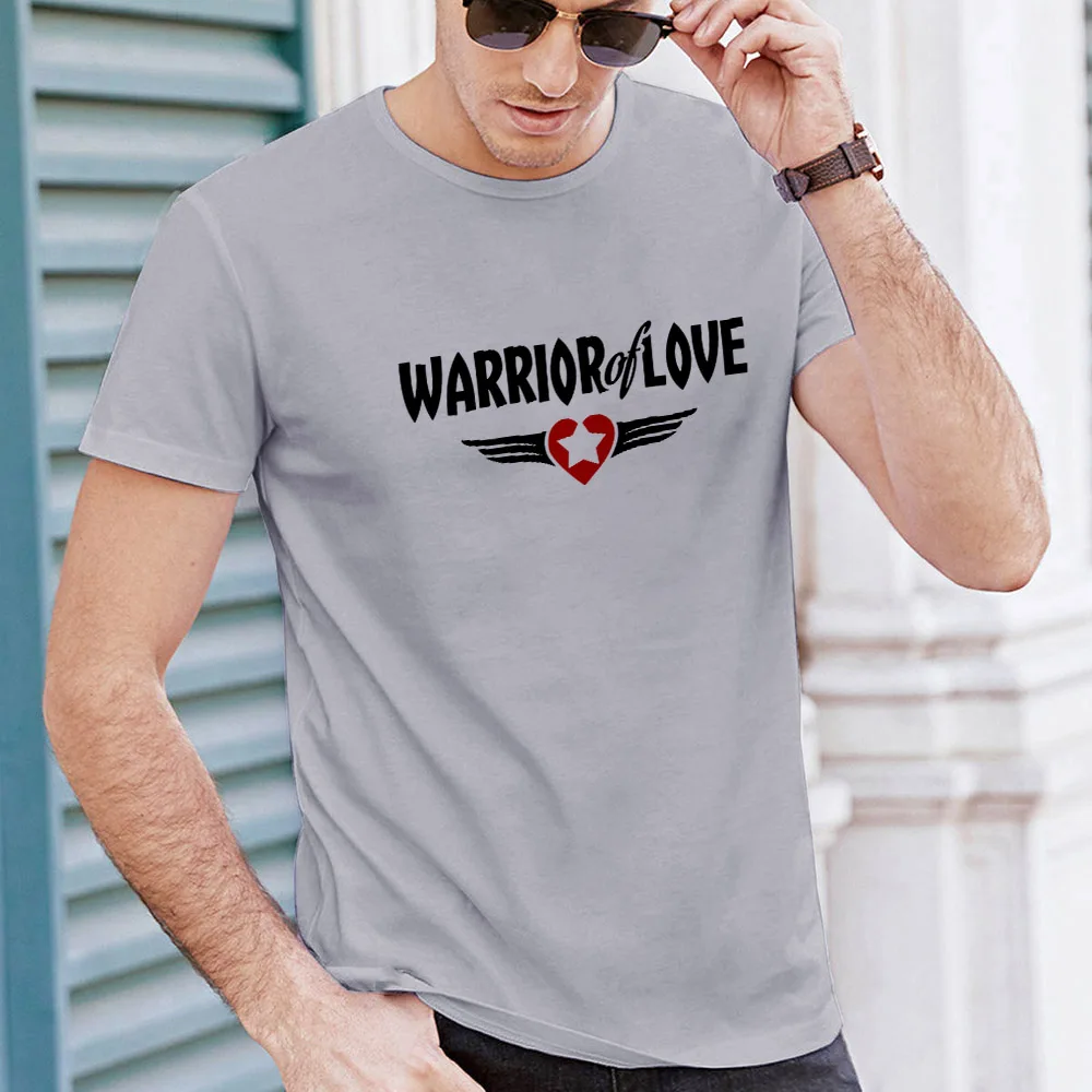 Men Summer T-Shirt Casual Fashion Tops Short Sleeve Round Neck Tee Warrior of Love Funny Print Streetwear Harajuku Tshirt Male
Men Summer T-Shirt Casual Fashion Tops Short Sleeve Round Neck Tee Warrior of Love Funny Print Streetwear Harajuku Tshirt Male
