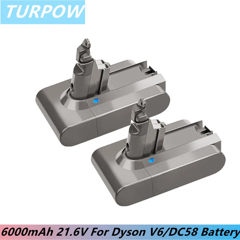 Литий-ионный аккумулятор Turpow 6000 мАч 21,6 в для пылесосов Dyson V6 DC58 DC59 DC61 DC62 DC74 SV09 SV07 SV03 965874-02
Литий-ионный аккумулятор Turpow 6000 мАч 21,6 в для пылесосов Dyson V6 DC58 DC59 DC61 DC62 DC74 SV09 SV07 SV03 965874-02