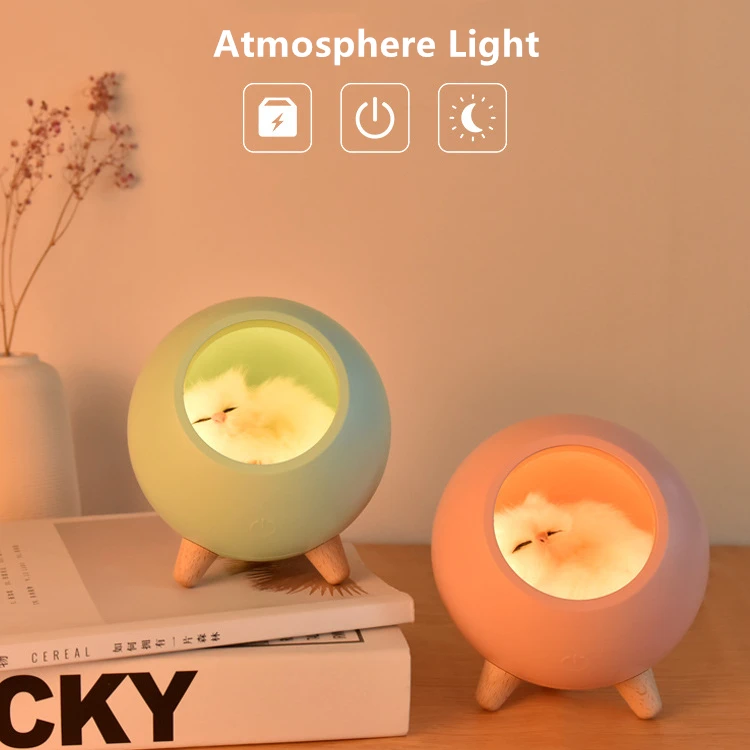 Светодиодный ночсветильник для маленького питомца 2020 домик кошки атмосферный