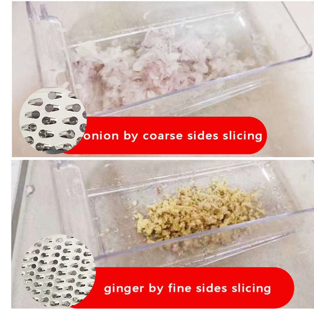 Grater Vegetables Parmesan Slicer Shredder for Cabbage Cheese Cutter Multi Stainless Steel with Container Kitchen Accessories
Grater Vegetables Parmesan Slicer Shredder for Cabbage Cheese Cutter Multi Stainless Steel with Container Kitchen Accessories