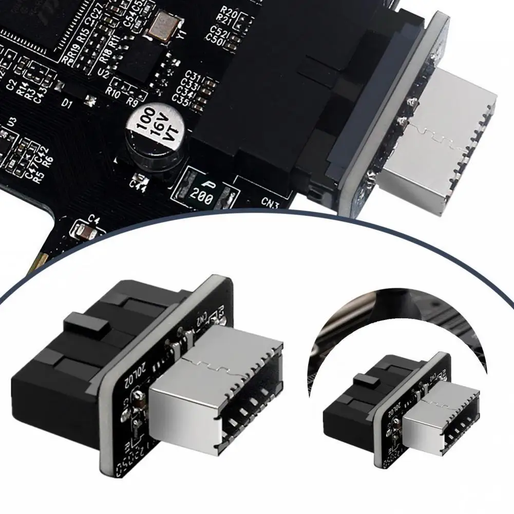 Excellent USB3.0 19/20 Pin to Type-E Quick Converter Motherboard Converter Plug Play Compact 
Excellent USB3.0 19/20 Pin to Type-E Quick Converter Motherboard Converter Plug Play Compact