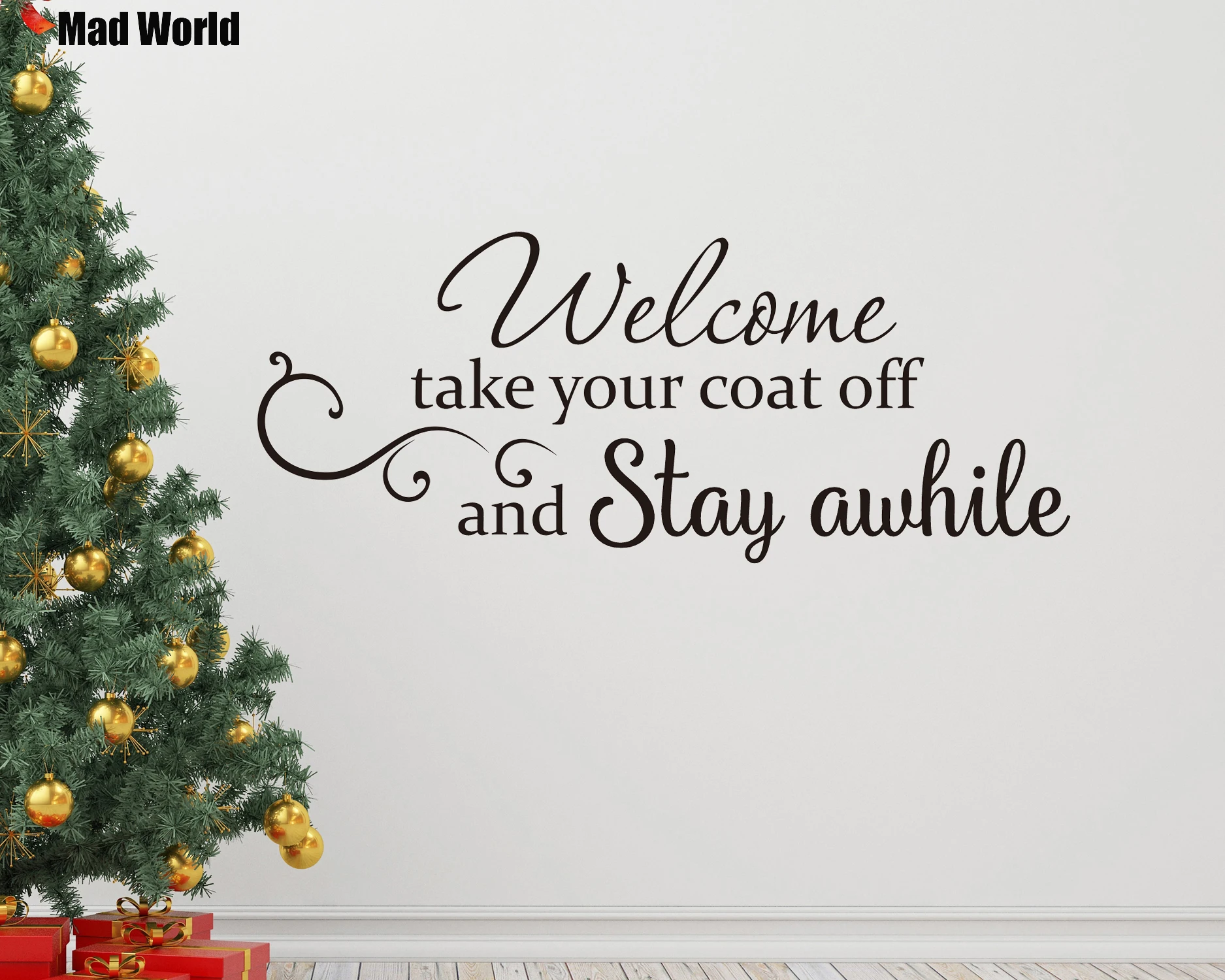 Добро пожаловать в Размер возьмите ваш пальто включением/выключением остаться на некоторое время художественная стена с цитатой наклейки ...
Добро пожаловать в Размер возьмите ваш пальто включением/выключением остаться на некоторое время художественная стена с цитатой наклейки ...