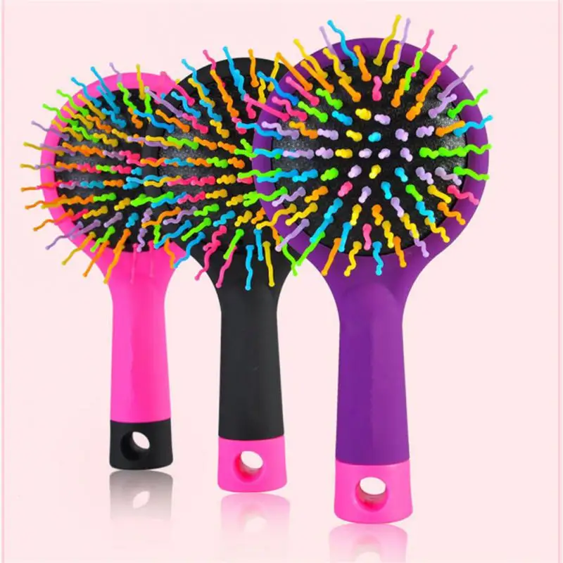 Rainbow Volume Anti-static Magic Detangler Hair Curl Straight Massage Comb Brush Styling Tools With Mirror
Rainbow Volume Anti-static Magic Detangler Hair Curl Straight Massage Comb Brush Styling Tools With Mirror
