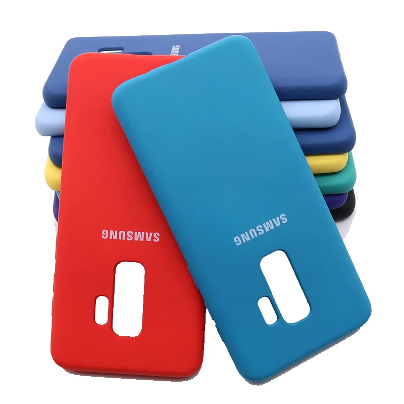 Высококачественный жидкий силиконовый чехол для Samsung Galaxy S9 Plus шелковистая мягкая