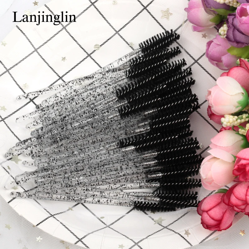 5/50pcs Disposable Brush Crystal Eyelash/Eyebrow Makeup Brush Diamond Handle Mascara Wands Eyelash Extension Tool maquiagem
5/50pcs Disposable Brush Crystal Eyelash/Eyebrow Makeup Brush Diamond Handle Mascara Wands Eyelash Extension Tool maquiagem