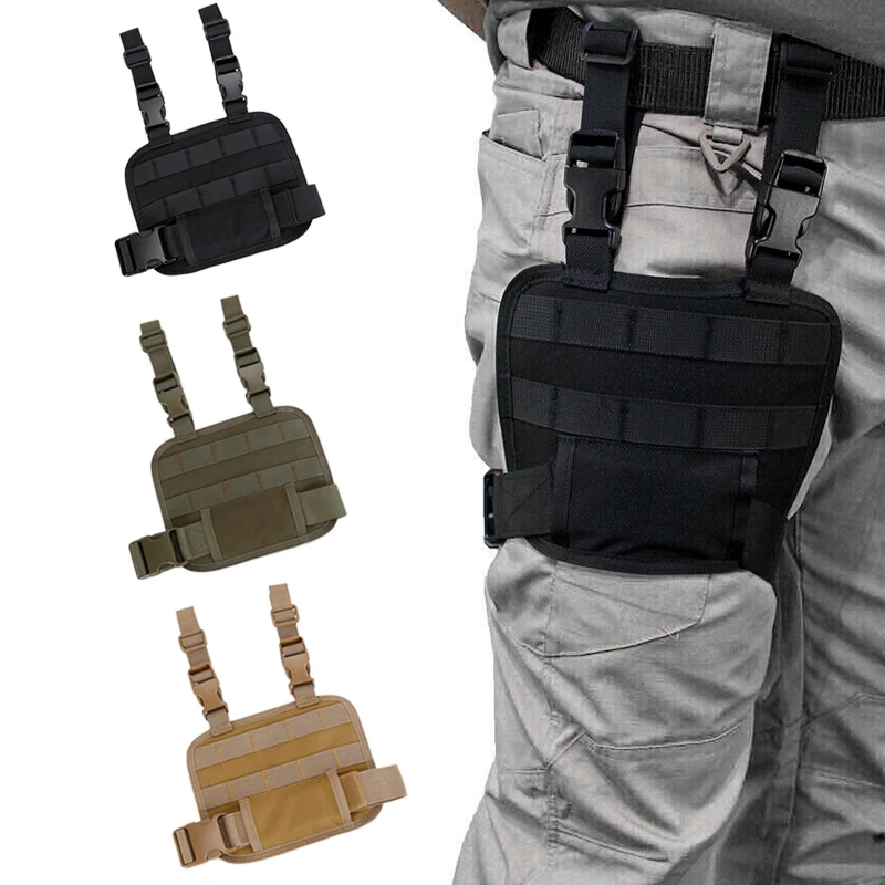 Tactical Drop Leg MOLLE Platform Thigh Rig Panel for Magazine Pouch Holster Hunting Pistol Gun accessories 
Tactical Drop Leg MOLLE Platform Thigh Rig Panel for Magazine Pouch Holster Hunting Pistol Gun accessories