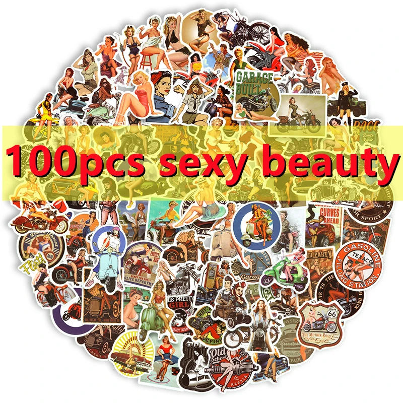 100 Motorcycle Girl Stickers, European and American Sexy Girl Motorcycle Graffiti Stickers, Computer Water Bottle Stickers
100 Motorcycle Girl Stickers, European and American Sexy Girl Motorcycle Graffiti Stickers, Computer Water Bottle Stickers