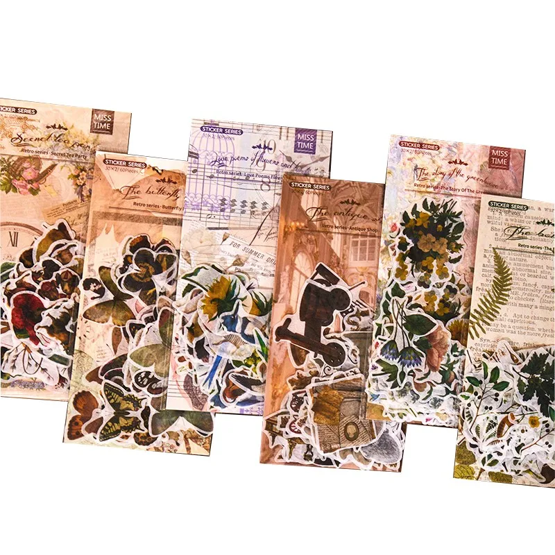60PCS Ins Angel Retro Sticker Mini Cute flower Sticker Scrapbooking Kawaii Decorative Stationery Stickers
60PCS Ins Angel Retro Sticker Mini Cute flower Sticker Scrapbooking Kawaii Decorative Stationery Stickers