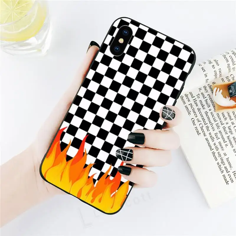 Checkered flower Flame Black white art Phone Case for iPhone 11 12 pro XS MAX 8 7 6 6S Plus X 5S SE 2020 XR
Checkered flower Flame Black white art Phone Case for iPhone 11 12 pro XS MAX 8 7 6 6S Plus X 5S SE 2020 XR