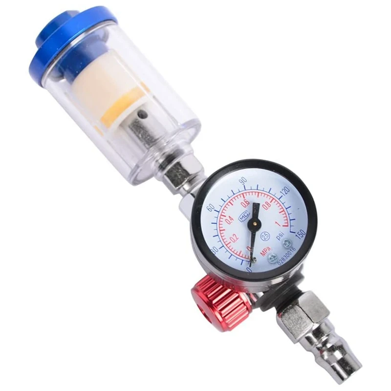1/4 Inch Air Adjusting Regulator Valve With Pressure Gauge And Water Trap Filter Separator Tool Kit
1/4 Inch Air Adjusting Regulator Valve With Pressure Gauge And Water Trap Filter Separator Tool Kit
