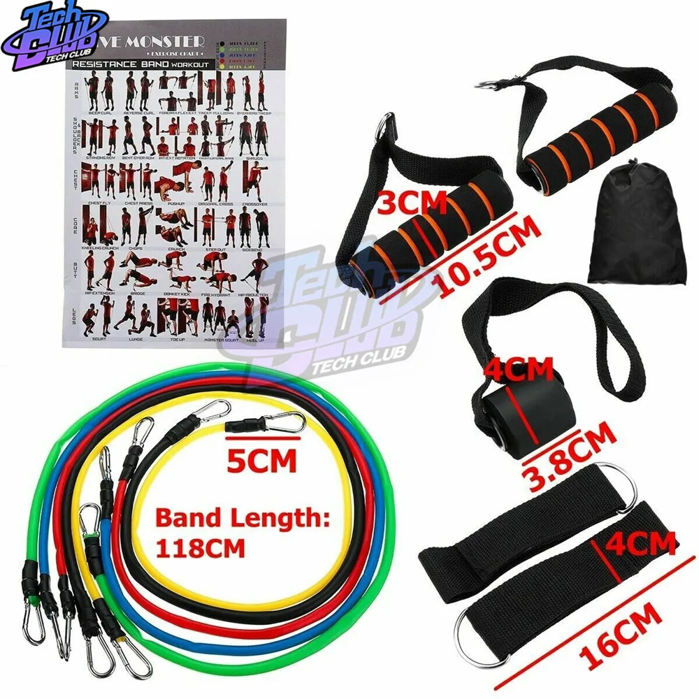 11 Pcs/Set Latex Resistance Bands Crossfit Training Exercise Yoga Tubes Pull Rope,Rubber Expander Elastic Bands Fitness
11 Pcs/Set Latex Resistance Bands Crossfit Training Exercise Yoga Tubes Pull Rope,Rubber Expander Elastic Bands Fitness