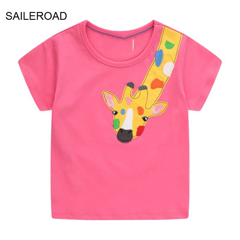 SAILEROAD Summer Boys Clothes Short Sleeve Cotton T-shirt Cartoon Giraffe Printed Baby Tops Girls Infant Toddler Blouses T-shirt
SAILEROAD Summer Boys Clothes Short Sleeve Cotton T-shirt Cartoon Giraffe Printed Baby Tops Girls Infant Toddler Blouses T-shirt