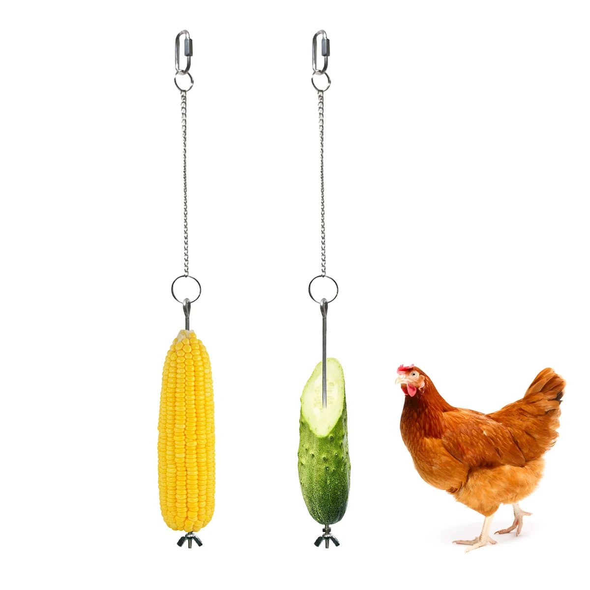 2pcs Bird Food Holder Stainless Steel Fruit Vegetable Stick Holder Birds Hanging Feeder Toy
2pcs Bird Food Holder Stainless Steel Fruit Vegetable Stick Holder Birds Hanging Feeder Toy